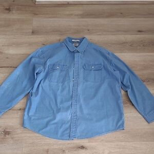 L.L. Bean Light Blue Casual Button Down Shirt